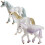 3Pcs Realistic Unicorn Figurines Plastic Simulated Animal Model 5