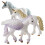 3Pcs Realistic Unicorn Figurines Plastic Simulated Animal Model 6