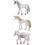 3Pcs Realistic Unicorn Figurines Plastic Simulated Animal Model 7