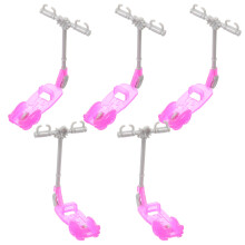 10Pcs Multi-Color Plastic Doll Scooter Toy for Kids Lightweight Play