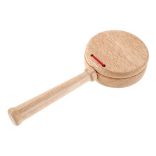5Pcs Wooden Castanets With Handle For Kids Percussion Rhythm Toy