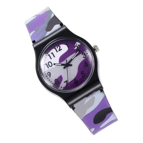 1 Pc Durable Kids Watch With Camouflage Design 2