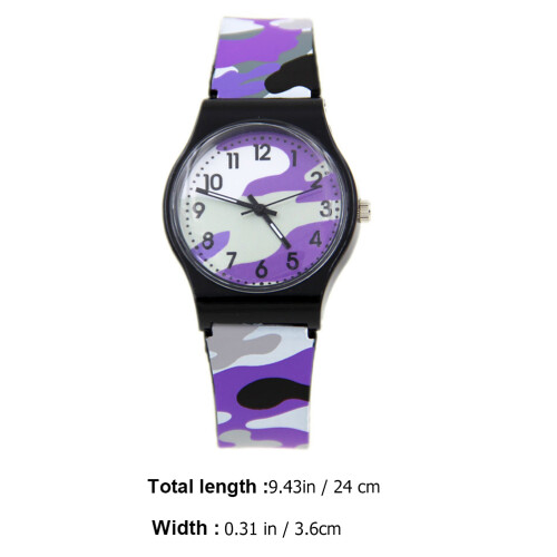 1 Pc Durable Kids Watch With Camouflage Design 1
