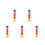 5Pcs Wooden Montessori Stacking Blocks For Baby Sensory Development 10