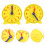 2Pcs Teaching Clock Model For Learning Time 4