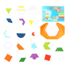 3 Boxes Geometric Shape Jigsaw Puzzle For Kids