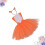2 Pezzi Vestito In Garza Con Gonna E Fascia Per 10