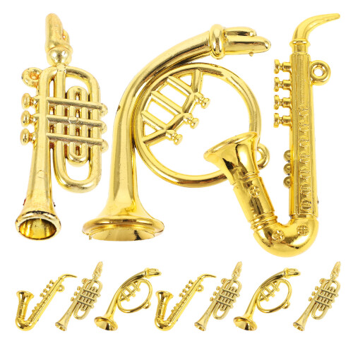 18Pcs Mini Musical Instruments Charms Decor Diy Ornament 2