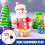2 Sets Mini Snowman Making Kit Clay Crafting Set For Christmas 11