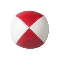 3Pcs PU Acrobatics Juggling Balls Fine Stitching Red White