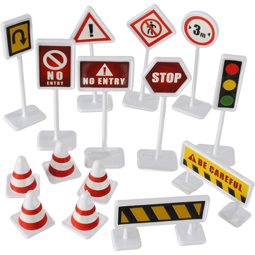 10 Set Stradali Transenne Miniatura Per Bambini 2