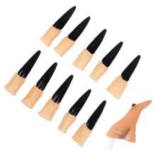 11Pcs Halloween Zombie Fingernail Finger Trick Prop Witch Nose