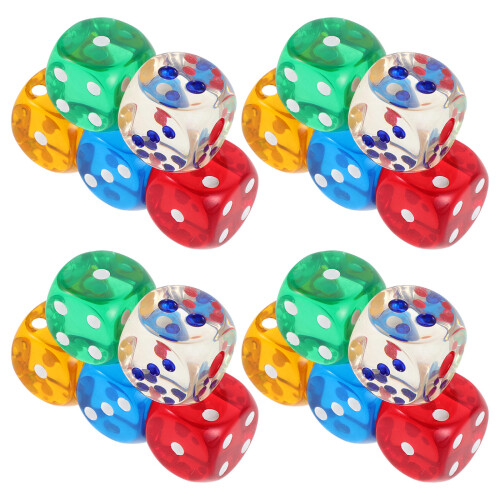 80 Trasparenti Colorati 25Mm Acrilico Arrotondati 2