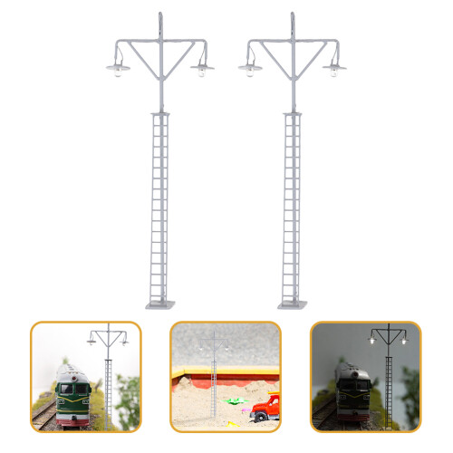 2 Pezzi Modello Luce Ferroviaria Mini Illuminazione Sabbia 2