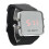 Fashion Quadrato Specchio Rosso Led Data Silicone Nero 7