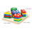 4 Set Impilabili Legno Montessori, Riconoscimento Forma 9