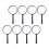 8Pcs Handheld Magnifying Glass For Reading And Kids Use 1