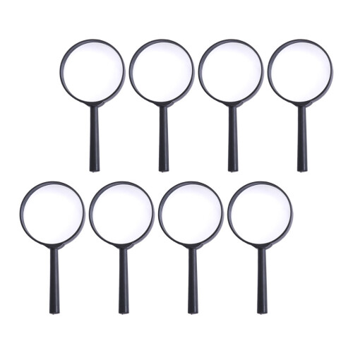 8Pcs Handheld Magnifying Glass For Reading And Kids Use