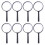 8Pcs Handheld Magnifying Glass For Reading And Kids Use 3