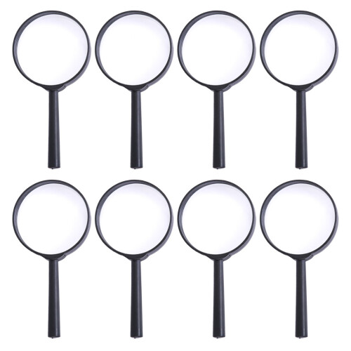 8Pcs Handheld Magnifying Glass For Reading And Kids Use 2