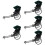 5Pcs Simulation Jinrikisha Model Retro Desktop Decoration 10