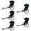 5Pcs Simulation Jinrikisha Model Retro Desktop Decoration 11