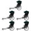 5Pcs Simulation Jinrikisha Model Retro Desktop Decoration 6