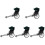 5Pcs Simulation Jinrikisha Model Retro Desktop Decoration 2