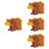 4 Set Educativi In Legno Con Animali Per Bambini 8