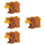4 Set Educativi In Legno Con Animali Per Bambini 9