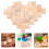 200 Pcs Wooden Building Blocks Square Cube Stacking Toy 1
