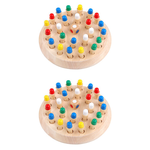 2 Sets Educational Chess Game For Memory Training Children Play