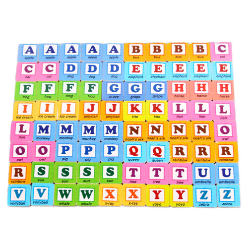 240 26 Legno Educativo Parole Bambini