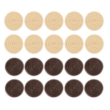 96 Pedine Da Backgammon Rotonde In Legno