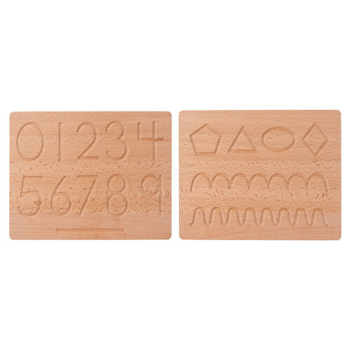 2 Set Tavola Legno Tracciamento Bambini 1