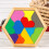 Set Rompicapi In Legno, Esagonale Geometrico Per Bambini 7