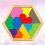 Set Rompicapi In Legno, Esagonale Geometrico Per Bambini 4