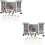 2 Set Figurine Medievali Miniatura Cavaliere Per Decorazione 8