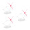 3 Set Per Action Figure Con Effetti E Base 9