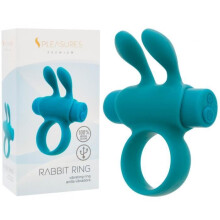 Sextoy - S-Pleasures - Anel Coelho Vibratório - Recarregável - 5 modos de vibração - Turquesa