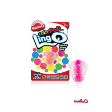 Anneau de langue vibrant - SCREAMING O - LINGO O color pop quickie - Descartável - Silicone - Rosa