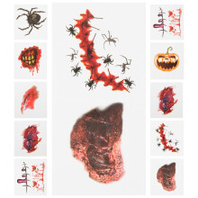 40 Halloween Gezicht Litteken Stickers Lichaam Decals Feest