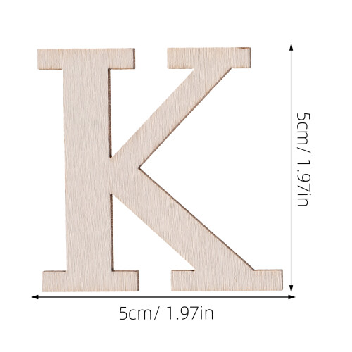 24 Pezzi In Legno Alfabeto Per Apprendimento E Pittura 2
