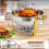 6 Pack 6QT Gold Round Chafing Dish for Buffet 2