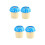 4 Stuks Kaleidoscopen Paddestoel Educatief Speelgoed ( ) 7