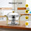 6 Pack 6QT Gold Round Chafing Dish for Buffet 6