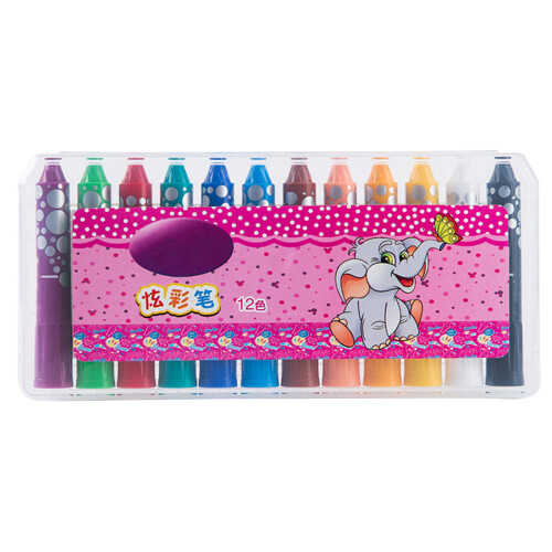 12 Kinderen Roterende Crayons Wasbare Oliepastel Set