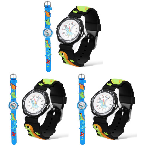 6Pz Orologi Toddler Con 3D E Arabi Chiari 1
