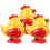 3 Stuks Opwindbare Springende Kippen Speelgoed Decoratief Educatief 8