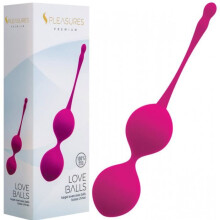 Bolas de Gueixa em Silicone Rosa - unissex / adulto